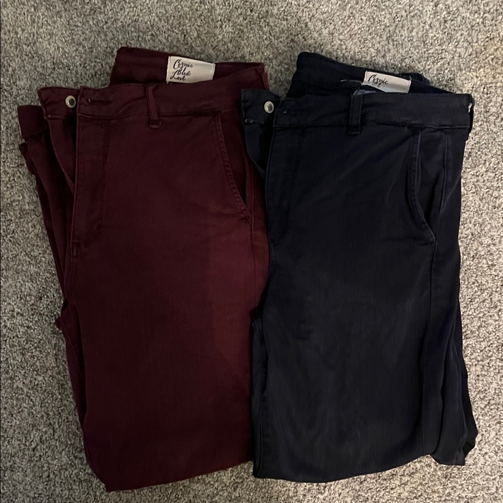 2 pairs of Cosmic blue love pants